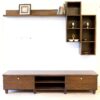 Modern Tv Console with Shelves
