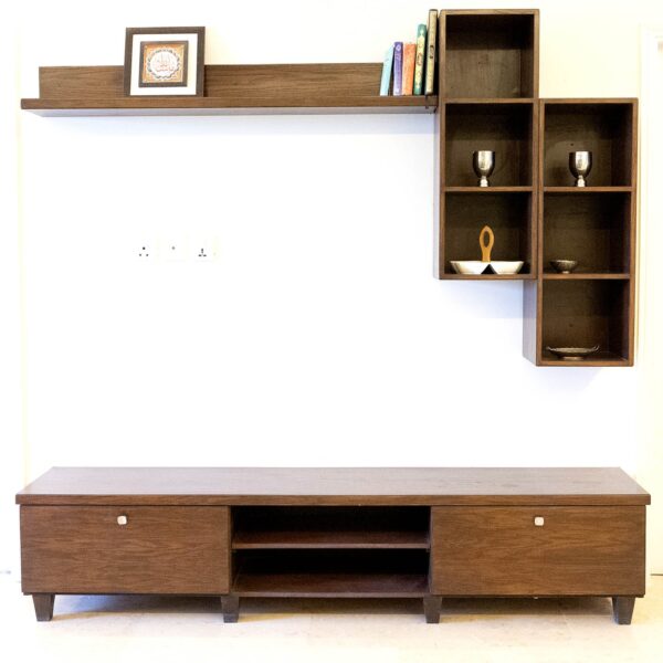 Modern Tv Console with Shelves