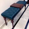 Tufted Tranquility Bench with Tray