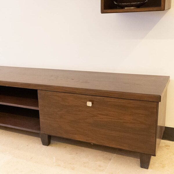 Modern Tv Console with Shelves