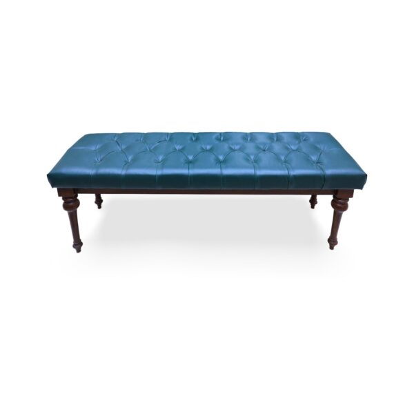 Tufted Tranquility Bench with Tray