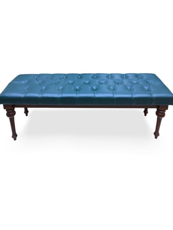 Tufted Tranquility Bench with Tray